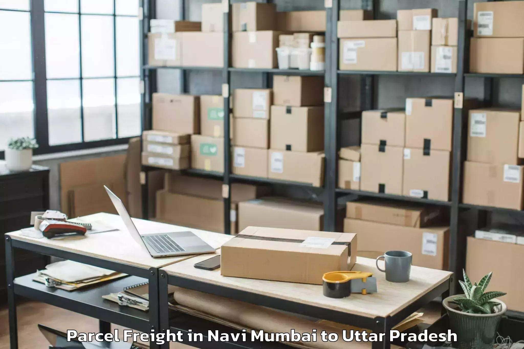 Comprehensive Navi Mumbai to Lalganj Ajhara Parcel Freight